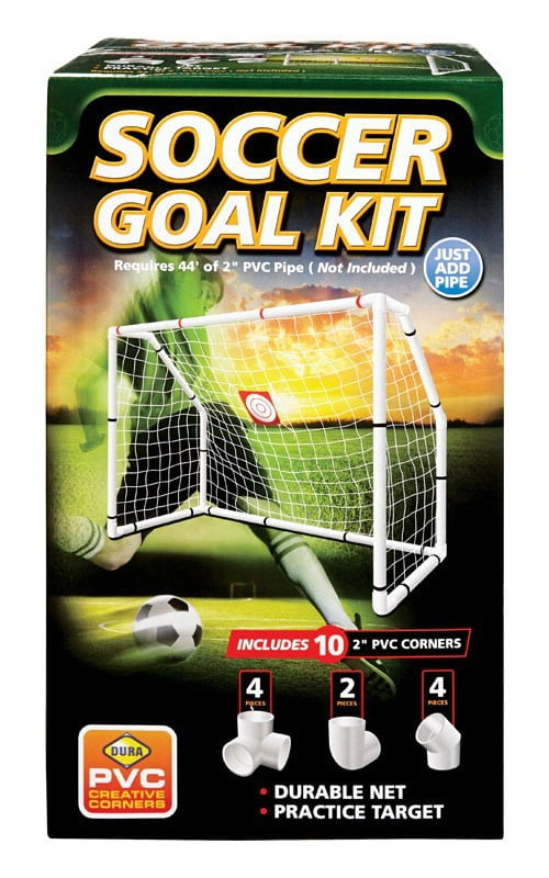 Dura Plastic SGK Soccer Goal Kit, PVC, White