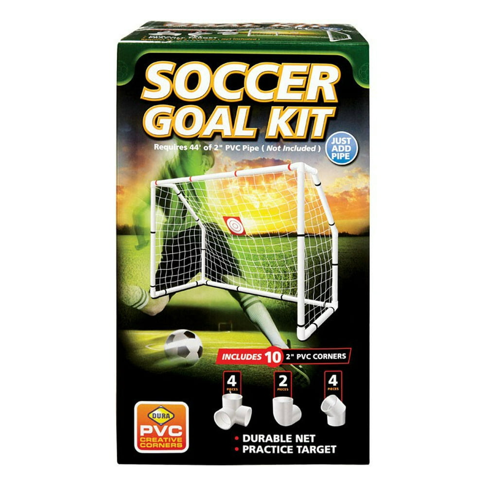 Dura Plastic SGK Soccer Goal Kit, PVC, White