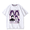 white, variant on The Fragrant Flower Blooms with Dignity Unisex Short Sleeve Anime Graphic T-Shirt