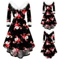 thumbnail image 2 of TAIAOJING Women's Autumn Long Sleeve Dresses Printed Tunic Partychristmas Dress, 2 of 4