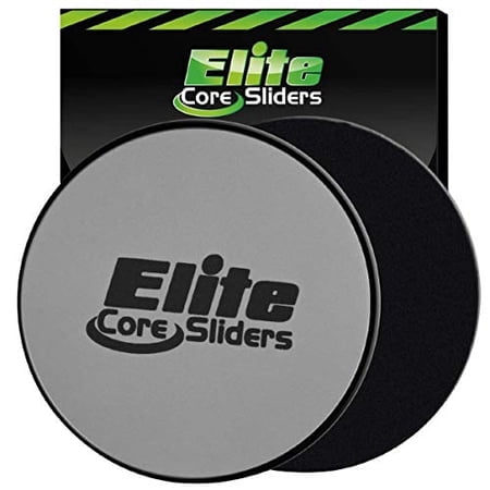 Elite Sportz Glisseurs pour l'Entraînement, 2 Disques Glissants Double Face pour Exercice sur Tapis et Sols en Bois, Glisseurs Compacts pour Gym à Domicile - Entraînement Physique
