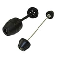 thumbnail image 1 of de rueda de horquilla de eje trasero delantero, accesorios de motocicleta, almohadilla de tapa deslizante, cubierta deslizante antichoque / Negro, 1 of 4