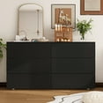 thumbnail image 3 of Kerrogee Premium 59-inch 6 Drawers White Floor Double Dresser by  Black, 3 of 5