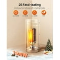 thumbnail image 4 of Space Heaters for Indoor Use, 1500W Fast Heating Portable Electric PTC Ceramic Heaters, with ETL Certified, Remote, Thermostat, 80° Oscillating, Night Light, for Bedroom Large Room Office, 4 of 5