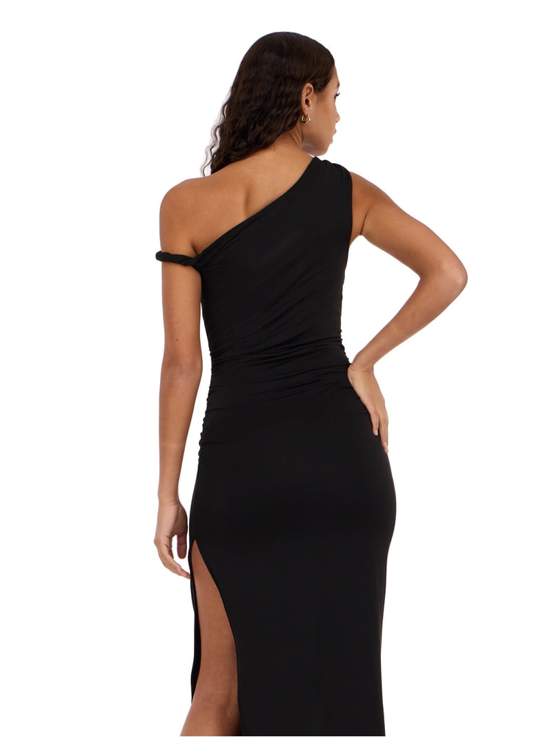 forever 21 black formal dress Mock Neck Bodycon Mini Dress main image 0