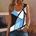 thumbnail image 2 of WRKEKC Summer Tank Tops for Women Print Sleeveless Loose Fit V-Neck Cami Racerback Tank Breathable Daily Lounge Top, 2 of 4