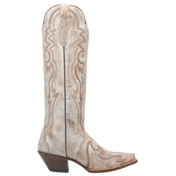 Dan Post Boots Womens Silvie Embroidered Snip Toe Pull On Cowboy Tall Boot