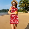 thumbnail image 3 of Xecao Robes d'Été Hoho pour Femmes Robes Décontractées de Plage Sans Manches Robe T-Shirt avec Poches, 3 of 7