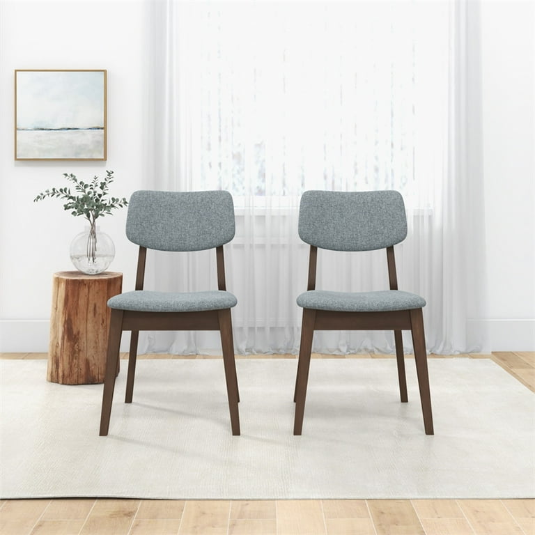 Mid century modern fabric dining chairs sale
