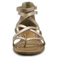 thumbnail image 3 of Ollio Women's Shoes Gladiator Strap Flat Zori Sandal M1052, 3 of 6