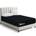 thumbnail image 6 of IR Imperial Rooms 2 Pack Fitted Sheet Ultra-Soft Microfiber Deep Pocket 16” Black Queen, 6 of 8