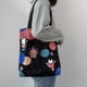 thumbnail image 5 of Bolsa de lona Desiderio para mujer, bolsa de mano con cremallera, bolsa de mano, bolsas reutilizables para comestibles, bolsas para libros, 5 of 5