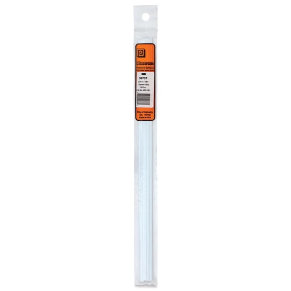 Plastruct Plastic Strip - Pkg of 10, 0.03" H × 0.156" W × 10" L