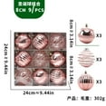thumbnail image 2 of Hogar y jardín, Suministros de decoración navideña, Paquete de 9 bolas combinadas para Navidad, bolas transparentes, bola colgante, 2 of 2