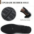 thumbnail image 4 of Men's Leather Casual Loafers Business Adjustable Breathable Comfortable Working Hand-Sewed Shoes Brown 7.5 US, 4 of 7