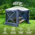 thumbnail image 2 of CLAM Quick-Set Pavilion Abri Extérieur Portatif de 12,5 Pieds, Bleu Ardoise, 2 of 6