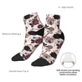 thumbnail image 6 of Pofeuu Retro Red Black Roses Print 30cm Socks, Adult Running Hiking Socks for Youth and Adult, 6 of 7