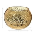 thumbnail image 2 of Mercure Curbed Tealight Holder Gold - Set Of 2, 2 of 3