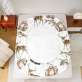 thumbnail image 5 of Feelyou Deer Fish Wildlife Queen Sheet Sets, Camping Adventure Kids Bed Set, 4 Pieces, 5 of 7