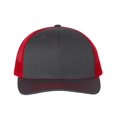 thumbnail image 1 of Adjustable Snapback Trucker Cap, Adjustable, CharcoalRed, 1 of 6