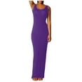 thumbnail image 1 of Birdeem Robes pour Femmes Robe Longue Élégante Aguichant Sans Manches Couleur Unie Mode, 1 of 12