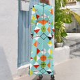 thumbnail image 3 of Vestido largo con estampado de arlequín retro para mujer, vestidos de playa de verano, 3 of 5