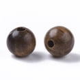 thumbnail image 2 of Natural Wood Beads Waxed Wooden Beads Undyed Round Coconut Brown 6mm Hole: 1.4mm about 3710pcs/500g, 2 of 2