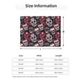 thumbnail image 5 of Uemuo Rose Flowers Printed Throw Blanket for Couch, Fluffy Fuzzy Blankets for Bed, Sofa, Cozy Flannel Faux Fur Blanket-, 5 of 6