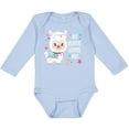 thumbnail image 3 of Inktastic My Auntie Loves Me- cute and happy llama Boys or Girls Long Sleeve Baby Bodysuit, 3 of 5