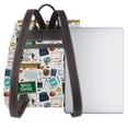 thumbnail image 3 of Gaeub Back To School A Print Women's Leather Backpack,Travel Laptop Backpack,Fashion Ladies Leather Backpack Bag for Travel,Leather Drawstring Daypack for Me, 3 of 4