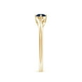 thumbnail image 3 of ANGARA Natural Round Blue Sapphire Solitaire Bypass Engagement Ring in 14K Yellow Gold for Women (Size-4mm) | September Birthstone, Anniversary, Jewelry Gift for Women | Natural Blue Sapphire Ring, 3 of 9