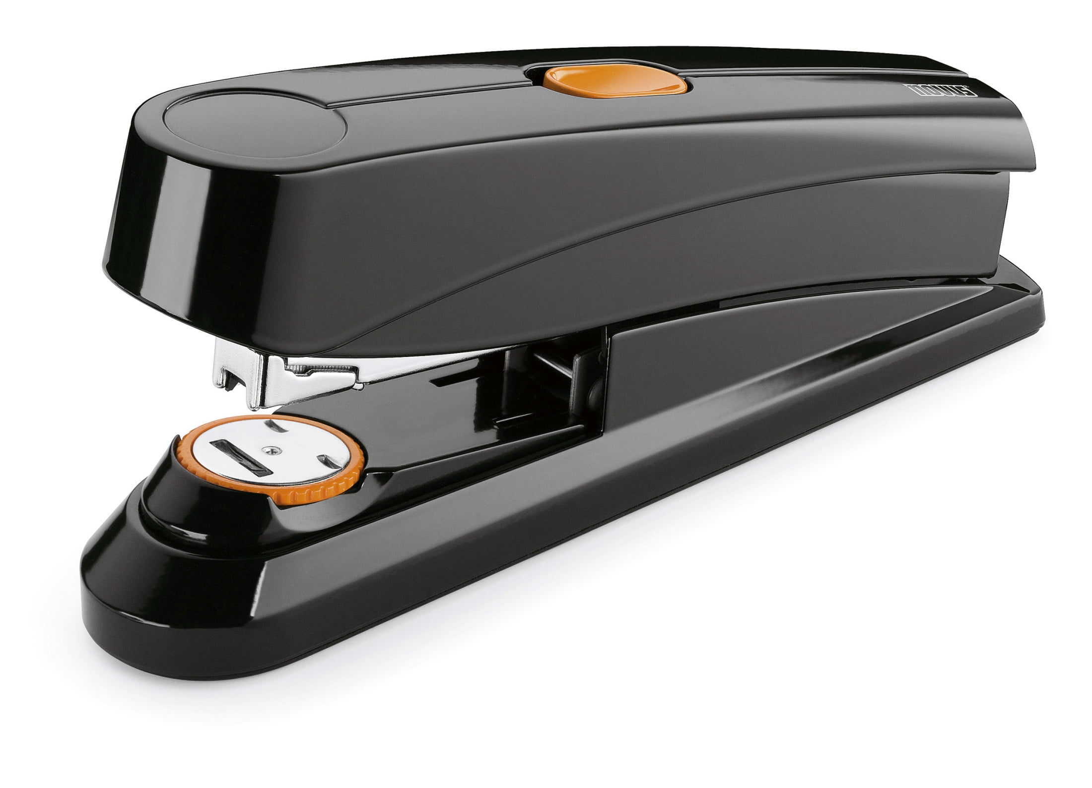 Novus B8fc Flat Clinch Stapler, 70% Less Effort, 50 Sheet Max, German Engineered, Black (020-1673)