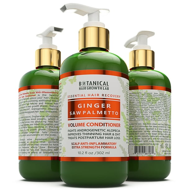 Botanical Hair Growth Lab Ginger Saw Palmetto Hair Loss Conditioner oz Botanical Hair Growth Lab Ginger Saw Palmetto Hair Loss Conditioner oz