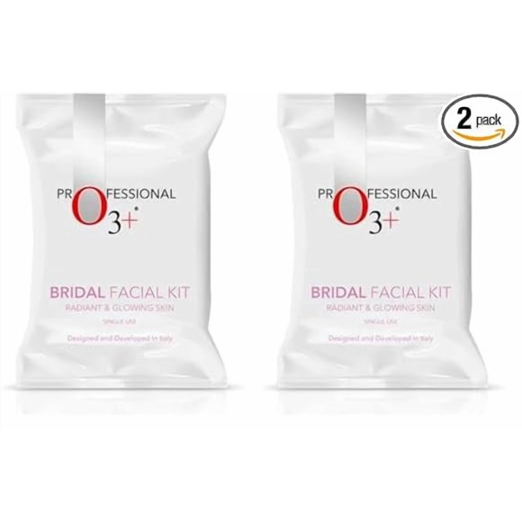 O3+ Bridal Facial Kit for Radiant & Glowing Skin,60g+69ml Each (Pack of 2)