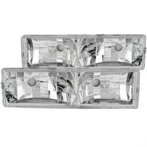 ANZO USA 111136 88-98 GM C/K 1500/2500/3500/92-99 SUBURBAN/YUKON CRYSTAL CHROME W/O BULBS HEADLI Fits select: 1988-2000 CHEVROLET GMT-400, 1995-1999 CHEVROLET TAHOE