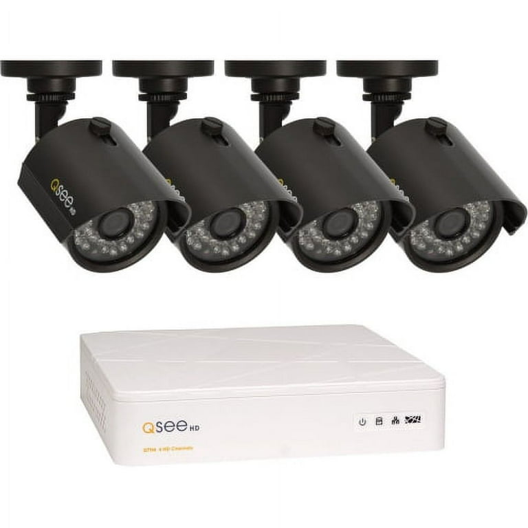 Q see 4 camera hotsell analog hd smart security system