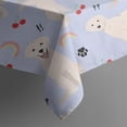 thumbnail image 5 of Golden Retriever Dog with Cherry and Rainbow Square Tablecloth,Waterproof Square Table Cover,Wipeable Spillproof Washable Table Cover for Home Kitchen Party Decor 42"X42"(107x107cm), 5 of 6