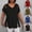 Army Green, variant on pstuiky Women'S Tops Casual Short Sleeve Solid Color Women'S Clothing Business Casual Loose Fit V-Neck Basic Tshirts Work Blouses for Women