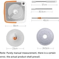 thumbnail image 5 of Mop and Bucket Set, Easy-to-use Spin Mop with Separate Dirty Water System, Deep-Cleaning Mops for Floors, Versatile Mops for Walls (4 Thick Mop Pads), 5 of 8