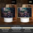 thumbnail image 3 of Cauagu Forest Mushroom Skull for Rectangle Acrylic Night Light - Acrylic Modern Bedside Light with LED Light Lamp Base - Decorative Night Lamp for Restaurant Bar Cafe Shop, 3 of 9