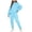Blue, variant on Womens 2 Piece Outfits Lounge Hoodie Sweatsuit Sets Oversized Sweatshirt Baggy Fall Fashion Sweatpants with Pockets Pink, XL
