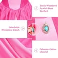 thumbnail image 3 of Deluxe Gift Princess Peach Costume for Girls Dress Up Outfit with Accessories, 3 of 5