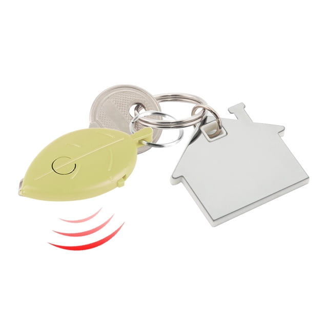 Silbato Control De Voz Buscador De Llaves Anti Pérdida Llavero Localizador Tracer Forma De Hoja Para Billetera Coche Mascota Bolsa Para Niños Maleta Material ABS Negro Amarillo