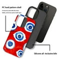 thumbnail image 4 of FKBRCL4U Compatible with iPhone 11 Pro Case, Evil Eye Red Blue Pattern for Girl Full Body Design Soft Silicone Drop Shock Scratch Protection for iPhone 11 Pro, 4 of 7