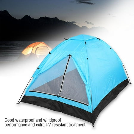 2-Person Single Layer Portable Shelter Tent for Outdoor Camping Hiking Backpacking, Outdoor Camping