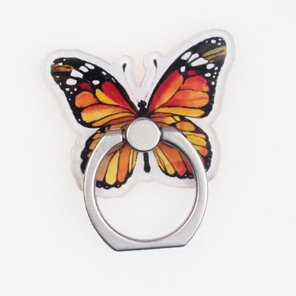 1Pc New Fashion Cartoon Butterfly Metal Finger Ring Universal Mobile Cell Phone Stand Holder