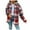 Watermelon Red coat for women, variant on Winter Hooded Jacket for Women Womens Woolen Jacket Fashion Plaid Print Button Down Shirts Coat Long Sleeve Loose Comfy Flannel Shacket Outwear Hooded Jacket Under $5