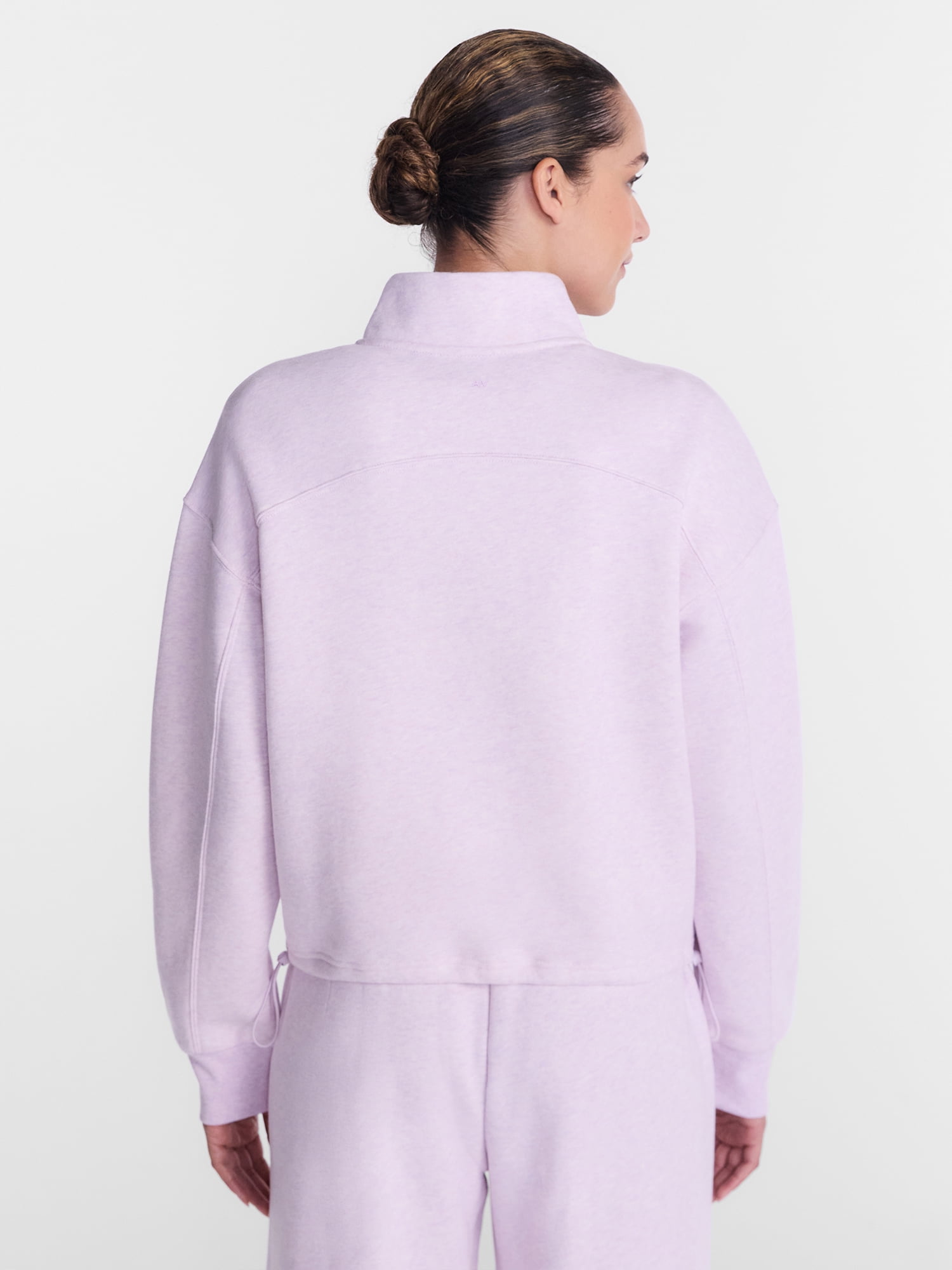 Athletic Works Women's Quarter Zip Fleece Sweatshirt, Sizes XS-XXXL