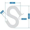 thumbnail image 4 of National Hardware N233-544 2078BC Open S Hook in Stainless Steel, 4 of 4