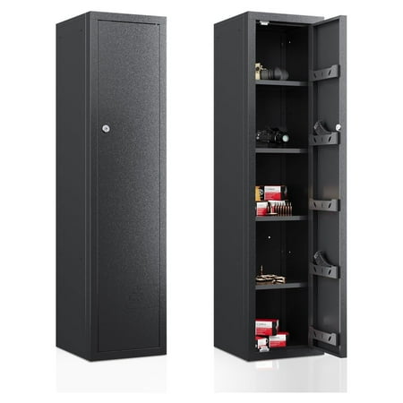 Gun Safe 59-Inch Tall Gun Cabinet Home Safe Large Safe for Home Use Quick Access with Drawers and Removable Shelves